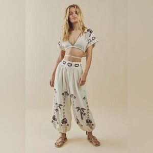 NWT! FP Free People Kia Embroidered Set Sz Small
